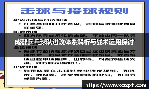 成都乒乓球队进攻体系解析与战术运用探讨